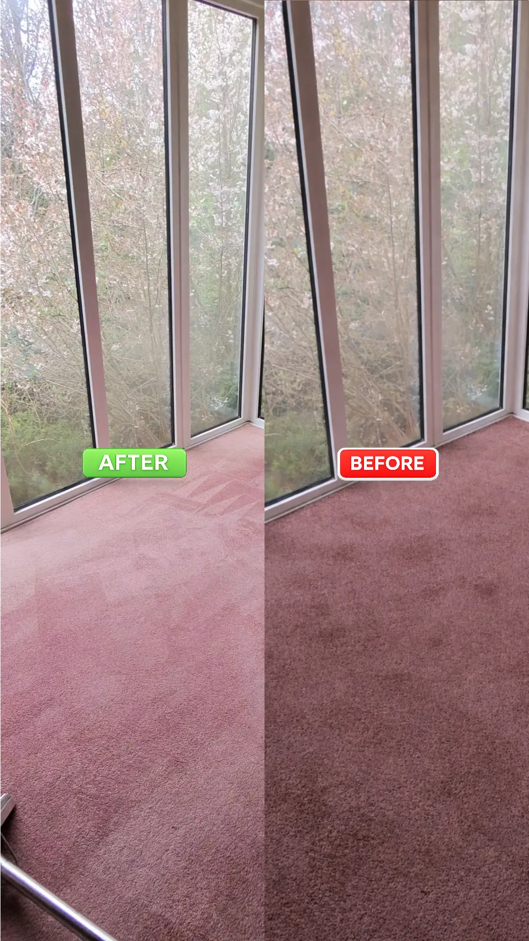 Before and after cleaning result 2