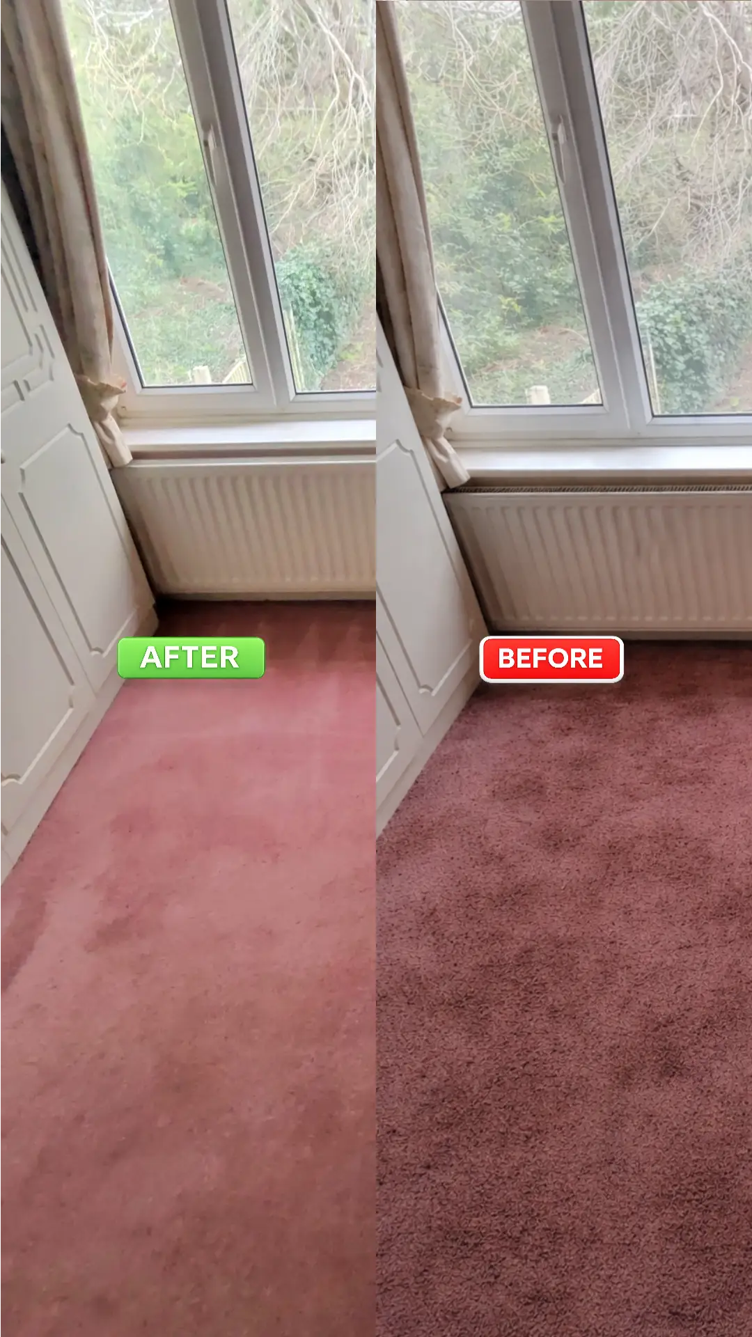 Before and after cleaning result 4